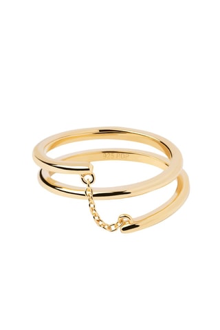Bague Giro - Argent plaqué or jaune