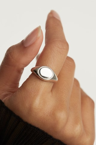 Bague Stamp - Argent