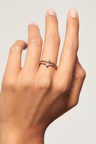 Bague Bob - Argent plaqué or rose