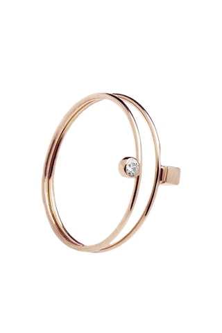 Bague Bob - Argent plaqué or rose
