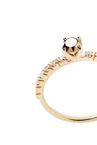 Bague Extra Golden - Argent plaqué or jaune