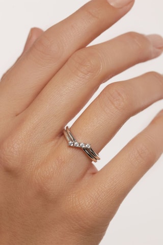 Bague Anna - Argent et zircons cubiques