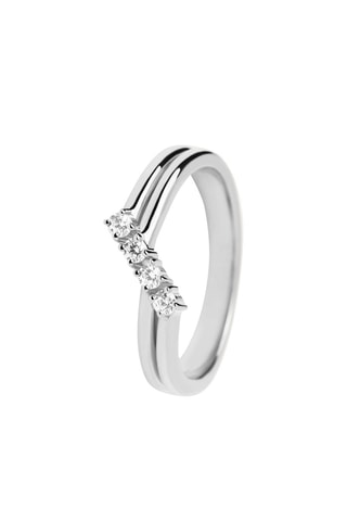 Bague Anna - Argent et zircons cubiques