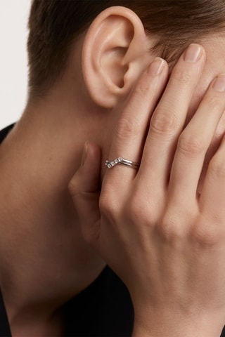 Bague Anna - Argent et zircons cubiques