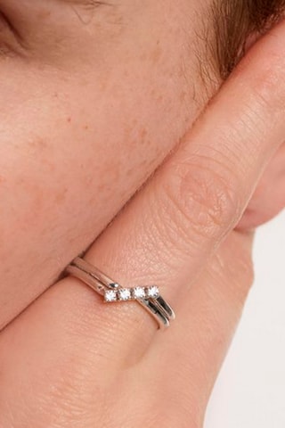Bague Anna - Argent et zircons cubiques