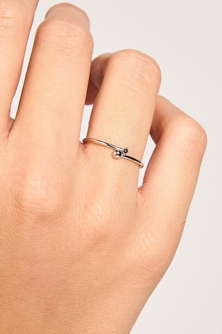 Bague Essentia - Argent et zircon cubique