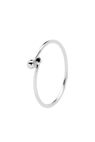 Bague Essentia - Argent et zircon cubique