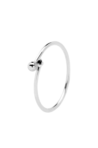 Bague Essentia - Argent et zircon cubique