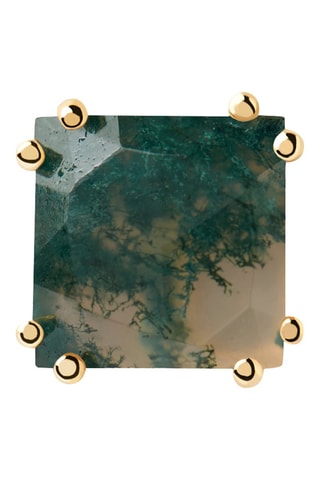 Piercing Suki Argent plaqué or jaune et agate