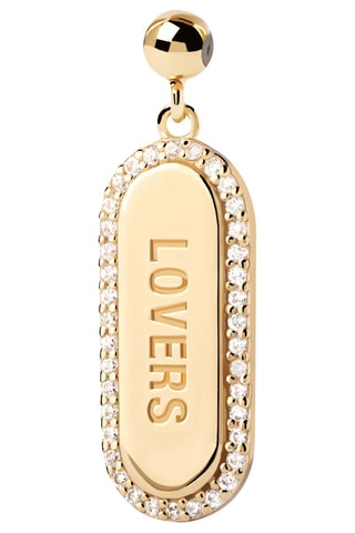Charm Lovers - Argent plaqué or jaune et zircons