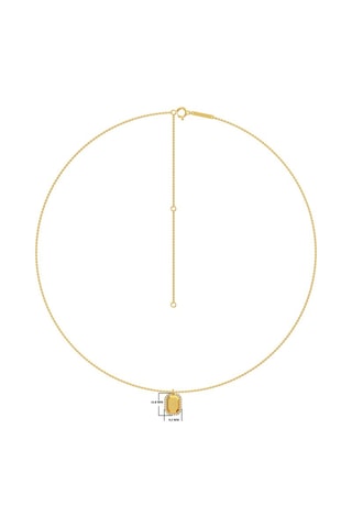 Collier Gémeaux - Argent plaqué or jaune