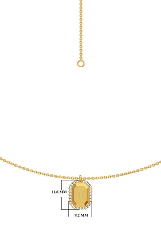 Collier Gémeaux - Argent plaqué or jaune