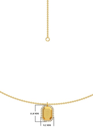 Collier Sagittaire - Argent plaqué or jaune