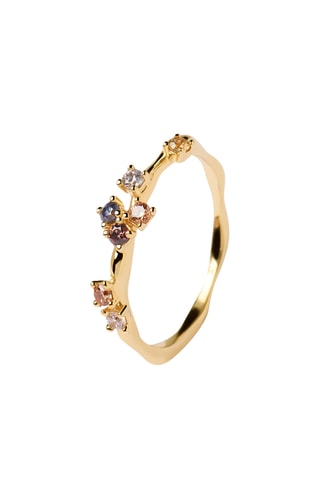 Bague Five - Argent plaqué or jaune