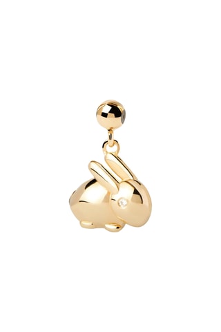 Charm Rabbit - Argent plaqué or jaune