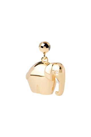 Charm Elephant - Argent plaqué or jaune