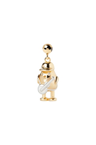 Charm Guitar player - Argent plaqué or jaune