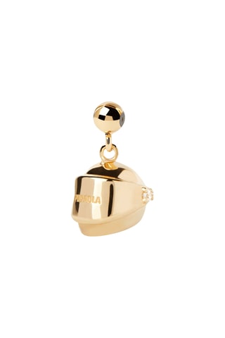 Charm Helmet - Argent plaqué or jaune 