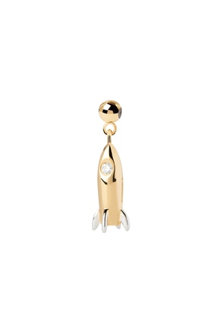 Charm Rocket - Argent plaqué or jaune 