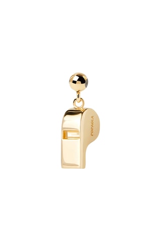 Charm Whistle - Argent plaqué or jaune 