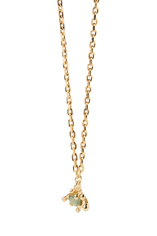 Collier Fleur - Argent plaqué or jaune