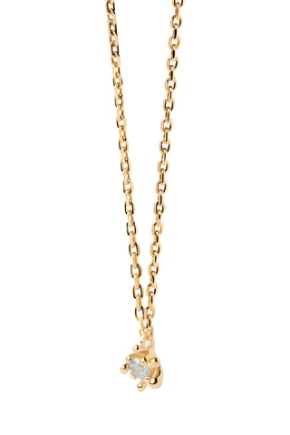 Collier Fleur - Argent plaqué or jaune