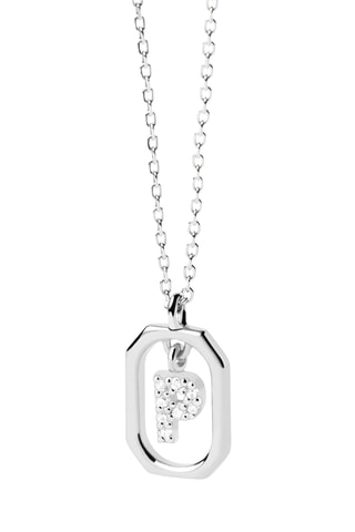 Collier Mini Letter P - Argent