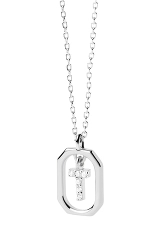 Collier Mini Letter T - Argent