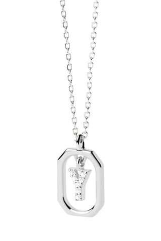 Collier Mini Letter Y - Argent