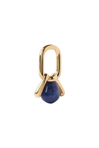 Pendentif Nexus - Argent plaqué or jaune et sodalite