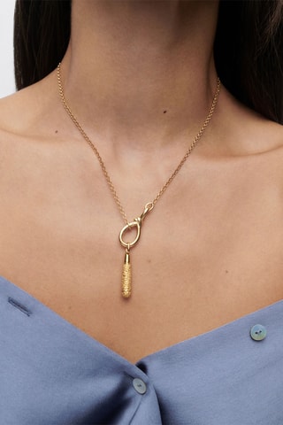 Pendentif Popcorn - Argent plaqué et or jaune 