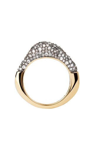 Bague - Argent plaqué or jaune