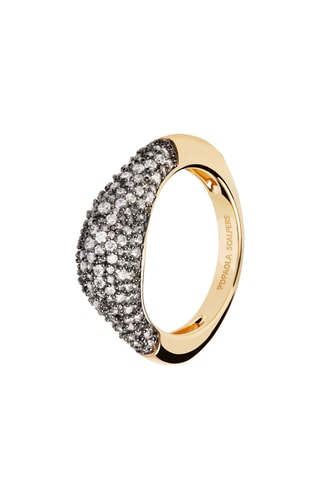 Bague - Argent plaqué or jaune