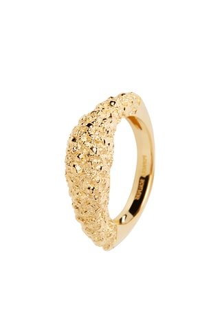 Bague - Argent plaqué or jaune
