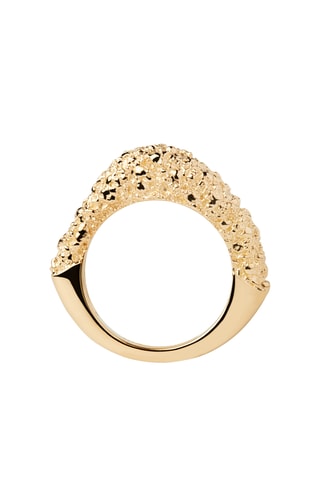 Bague - Argent plaqué or jaune