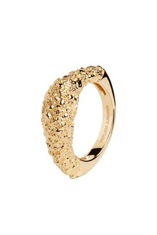 Bague - Argent plaqué or jaune