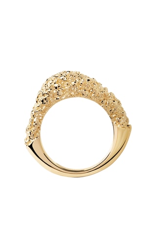 Bague - Argent plaqué or jaune