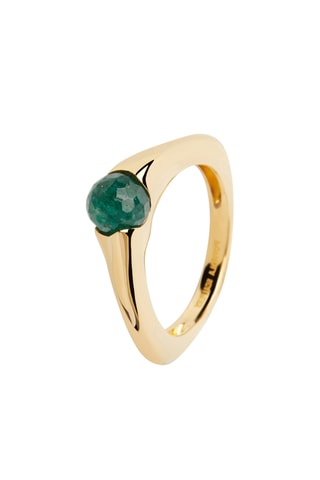 Bague - Argent plaqué or jaune