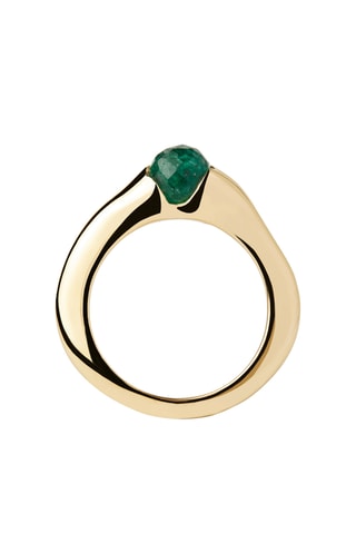 Bague - Argent plaqué or jaune