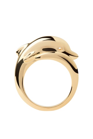 Bague - Argent plaqué or jaune