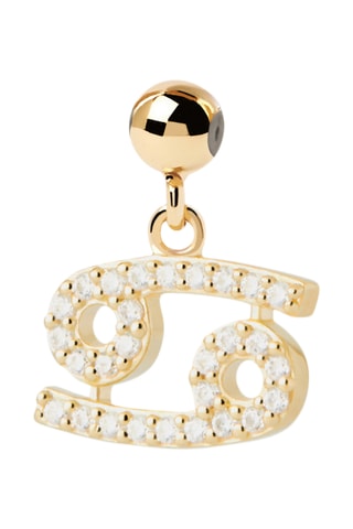 Charm Cancer - Argent plaqué or jaune