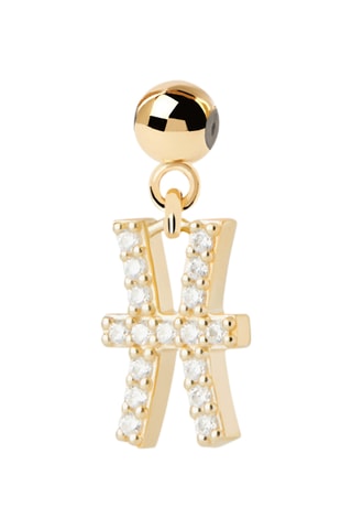Charm Poisson - Argent plaqué or jaune