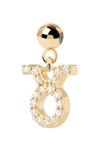 Charm Taurreau- Argent plaqué or jaune