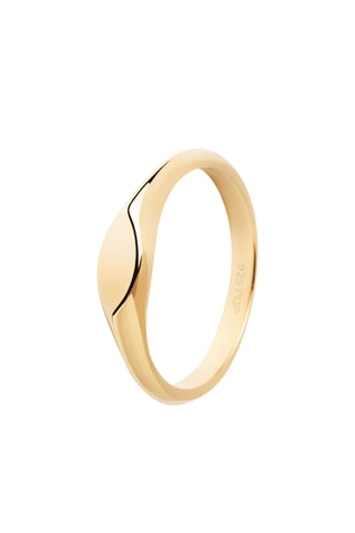 Bague Duke Stamp - Argent plaqué or jaune