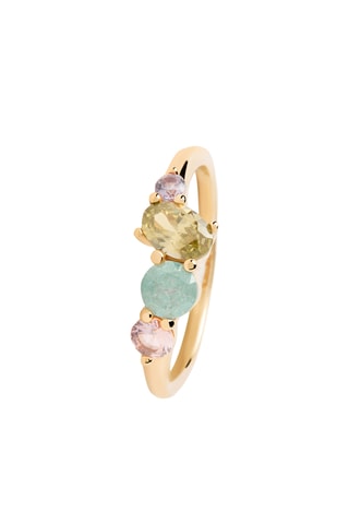 Bague Dalia - Argent plaqué or jaune