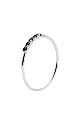 Bague Black Misty - Argent