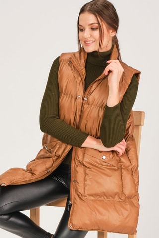 Doudoune sans manches - Camel