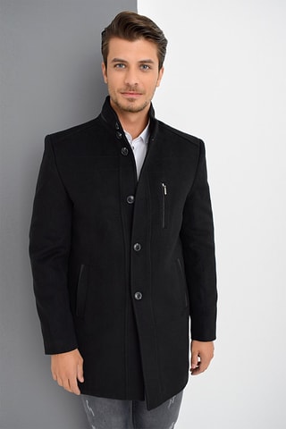 Manteau en laine - Noir