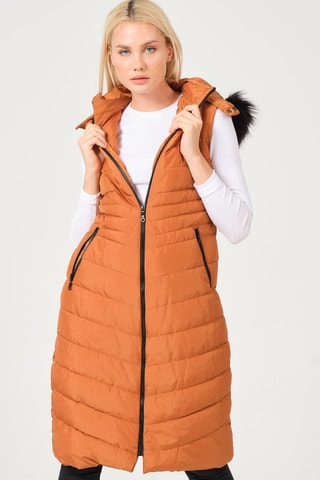 Doudoune sans manches - Marron