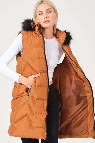 Doudoune sans manches - Orange
